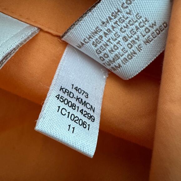 Chico’s Orange Vacation Jacket Nautical Coastal Preppy Resortwear Seaside Bright - Picture 6 of 6